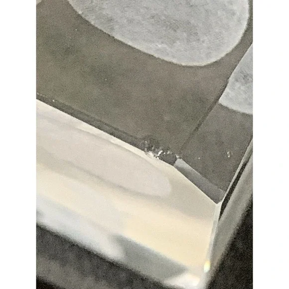 Disney Mickey Mouse 3D Laser Etched Crystal Glass Paperweight Block Prism - Picture 7 of 8